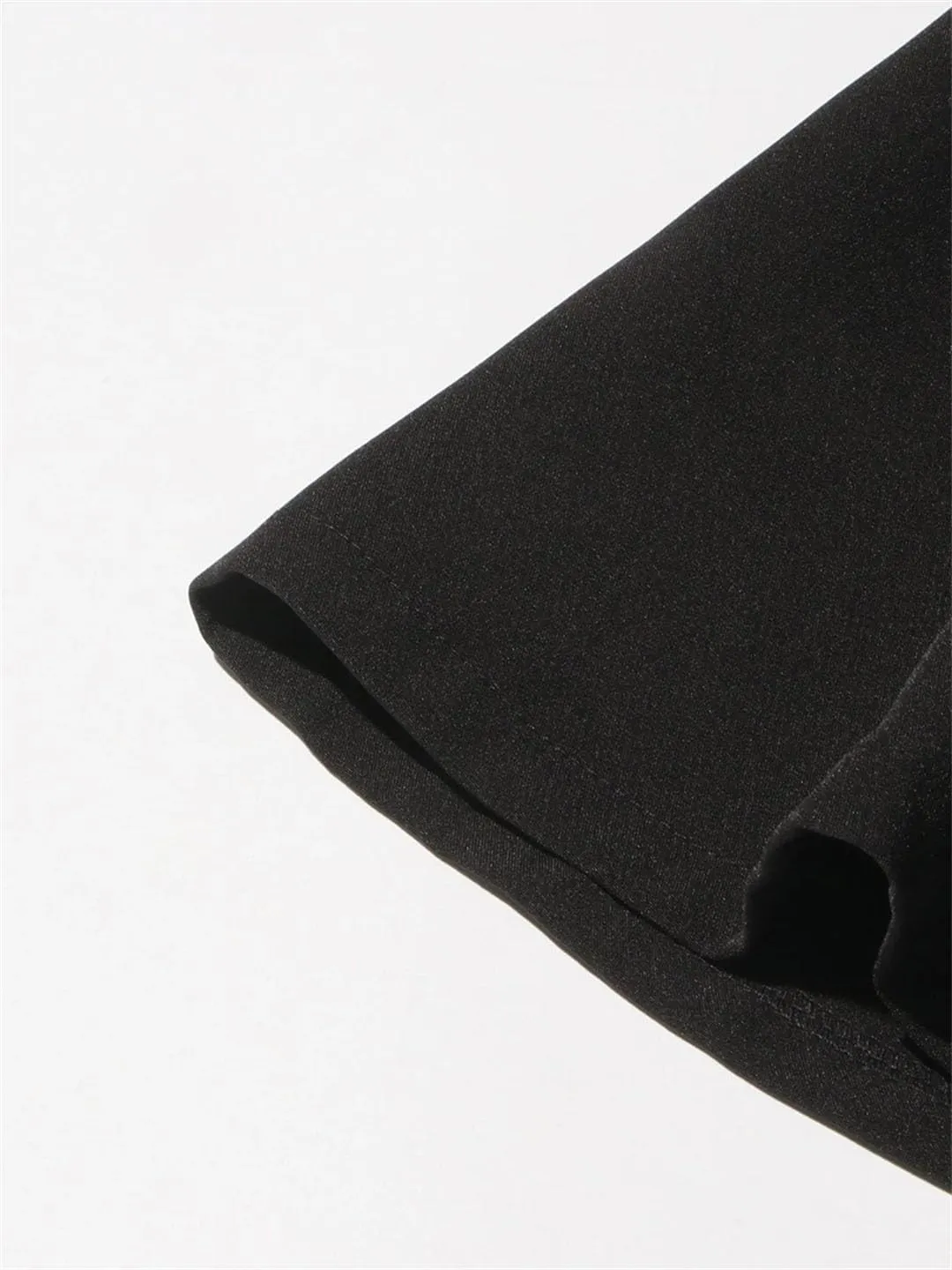 Women Elegant Black Square Neck Sleeveless Halter Dress Sexy Slimming Backless High Waisted Pleated Line Skirt Dress