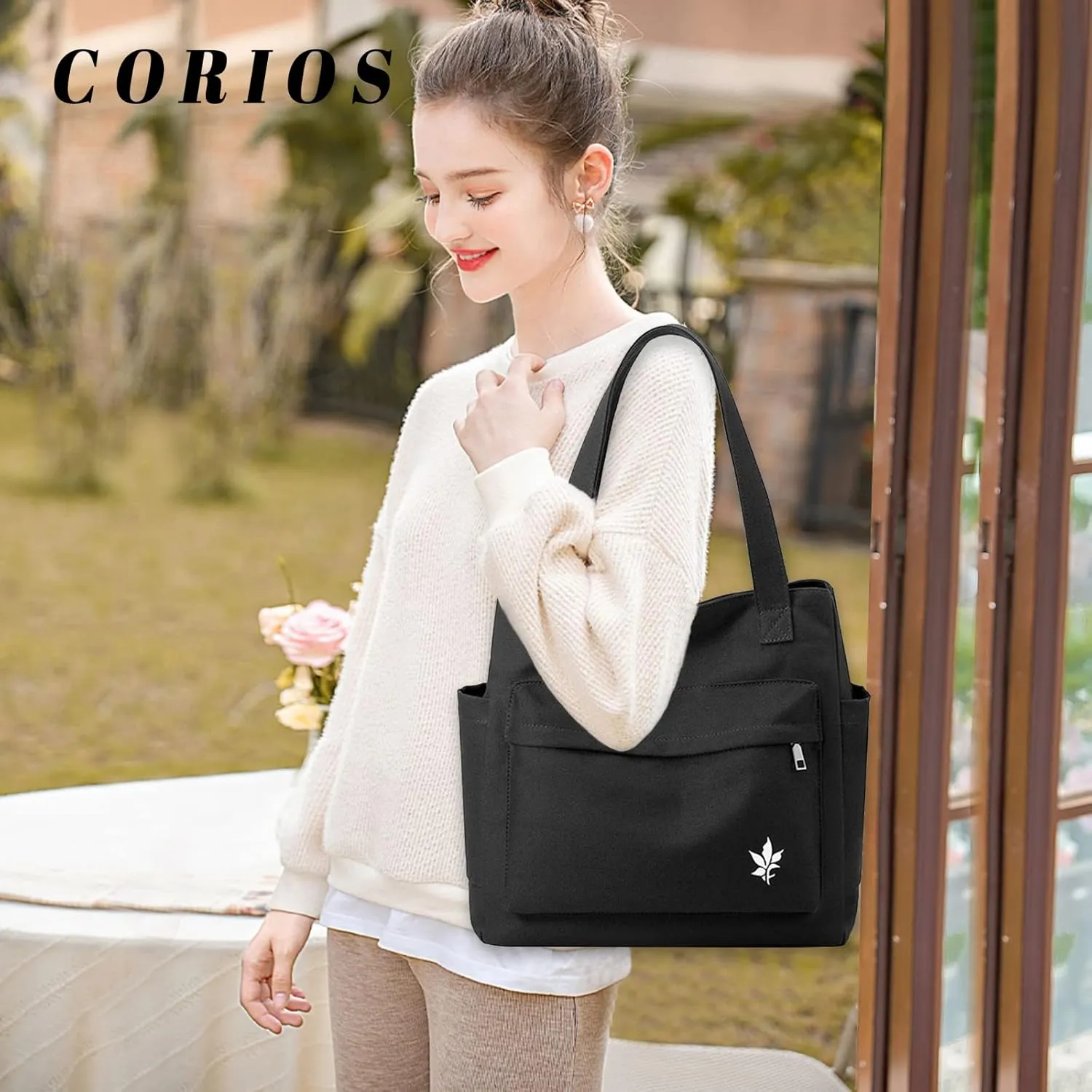 Women Handbag Canvas Shoulder Bag Casual Tote Purse
