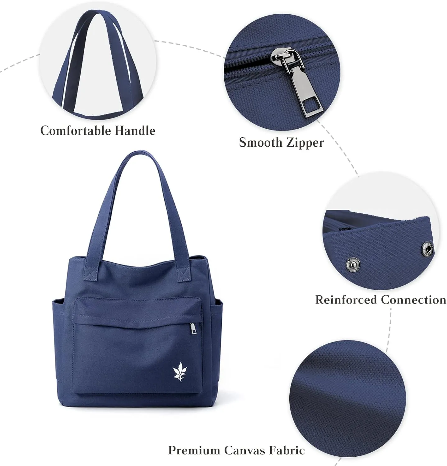 Women Handbag Canvas Shoulder Bag Casual Tote Purse