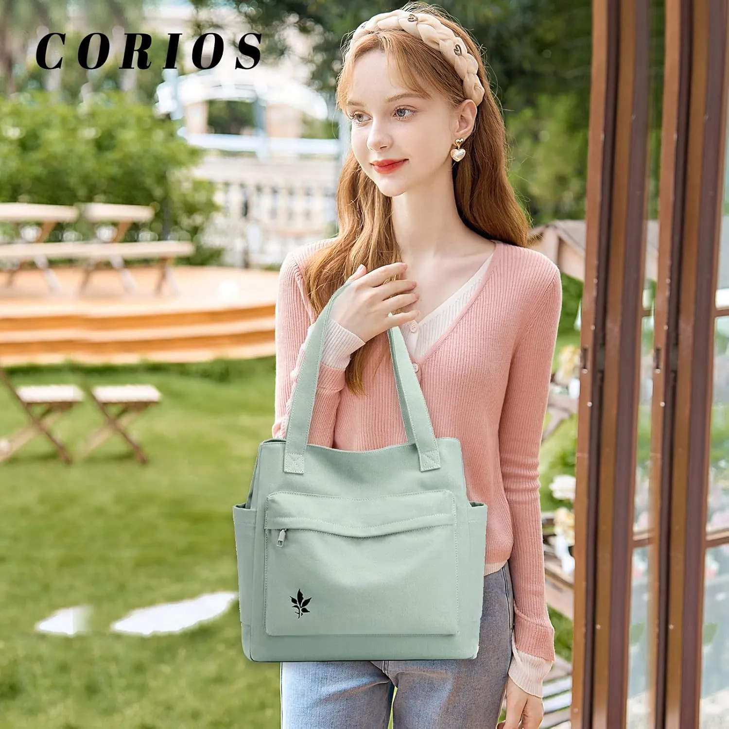 Women Handbag Canvas Shoulder Bag Casual Tote Purse