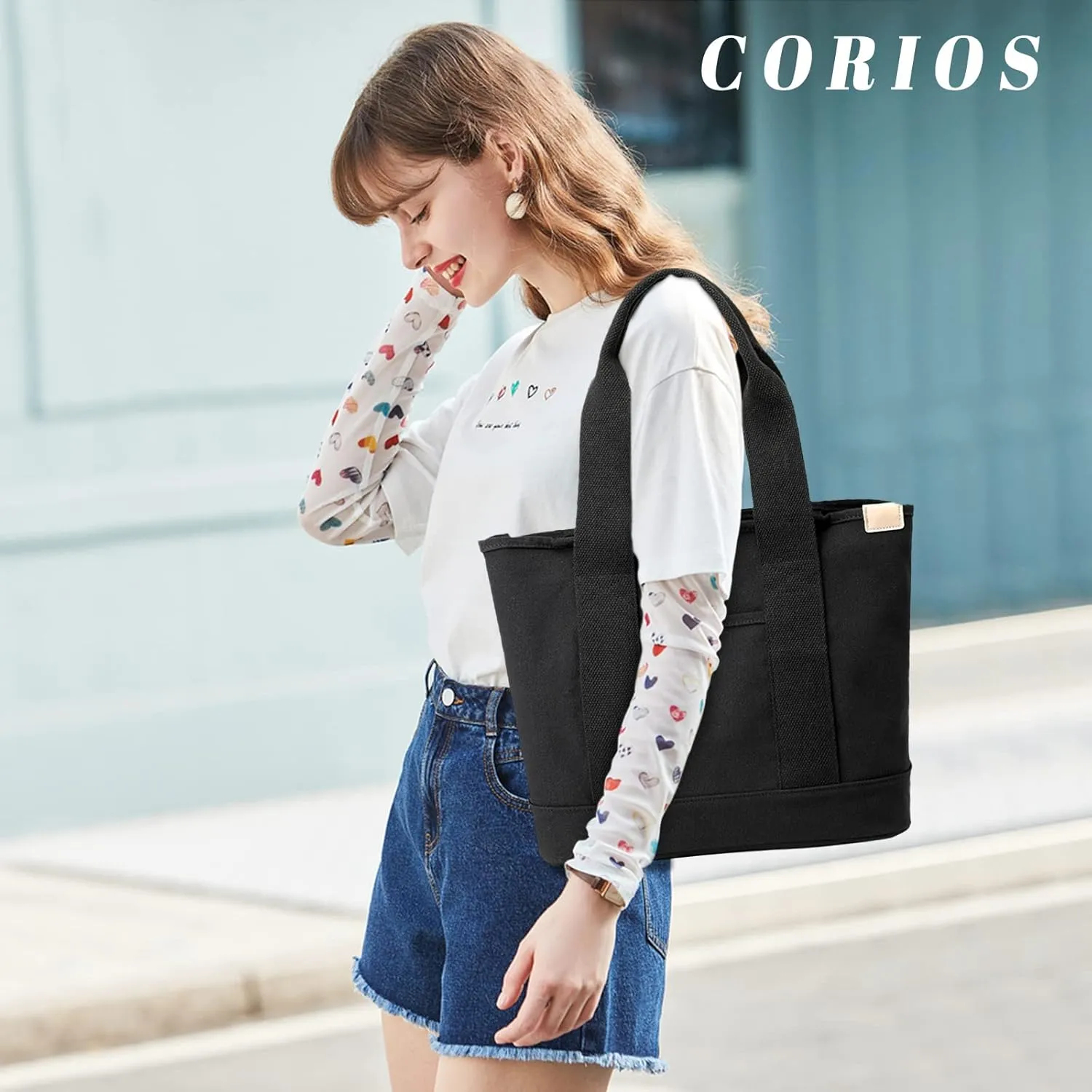 Women Handbag Canvas Tote Bag Lightweight Shoulder Bag