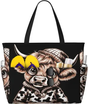 Women Large Beach Bag Travel Weekender Foldable Tote Bag for Pool Beach Vacation Gym