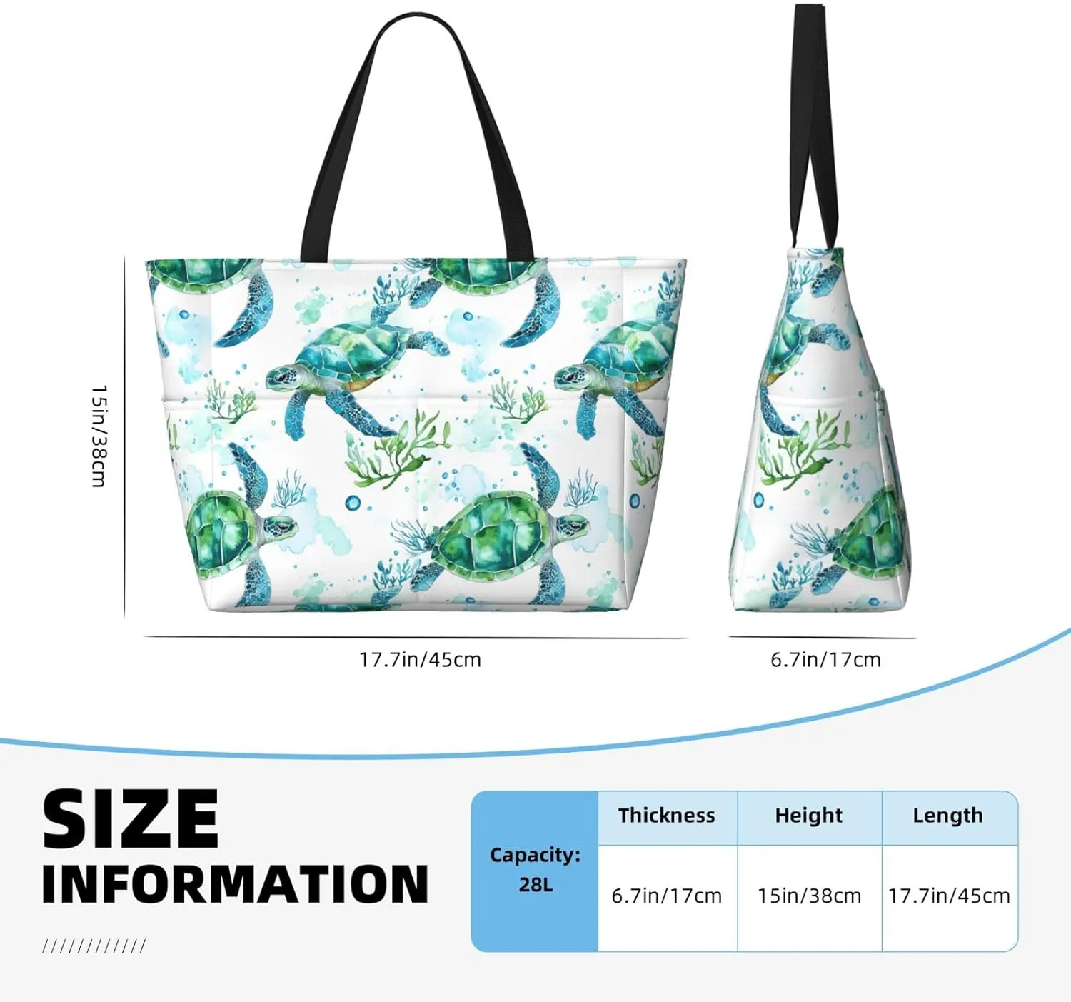 Women Large Beach Bag Travel Weekender Foldable Tote Bag for Pool Beach Vacation Gym