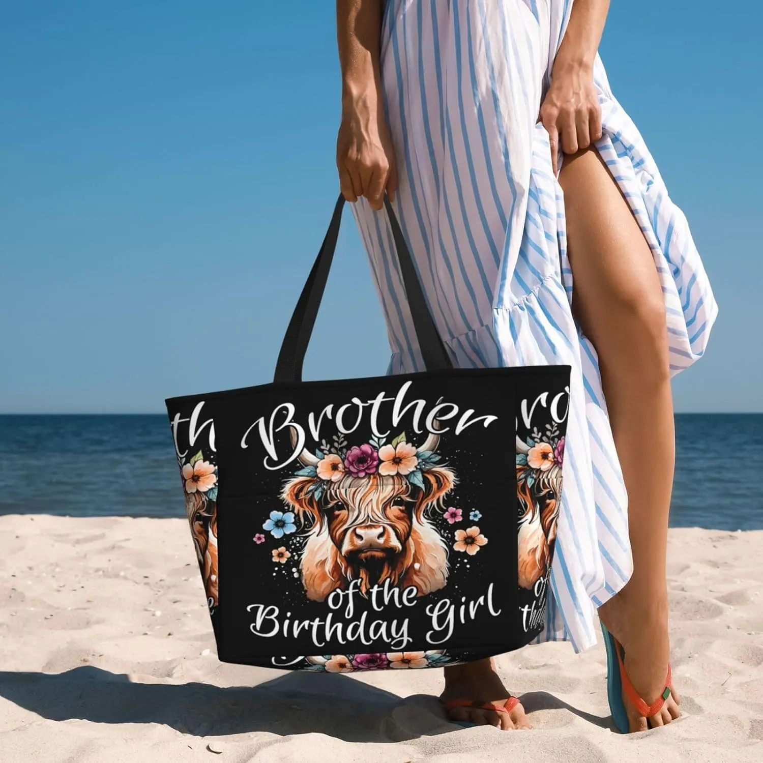 Women Large Beach Bag Travel Weekender Foldable Tote Bag for Pool Beach Vacation Gym