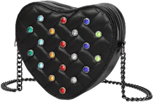 Women Satchel Handbags Quilted Crossbody Bags PU Leather Ladies Shoulder Bag Chain Strap Clutch Purse