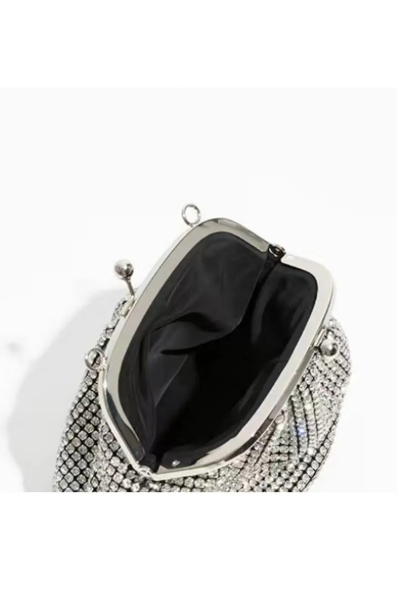 Women’s All Over Rhinestones Evening Clutch Bags with Straps
