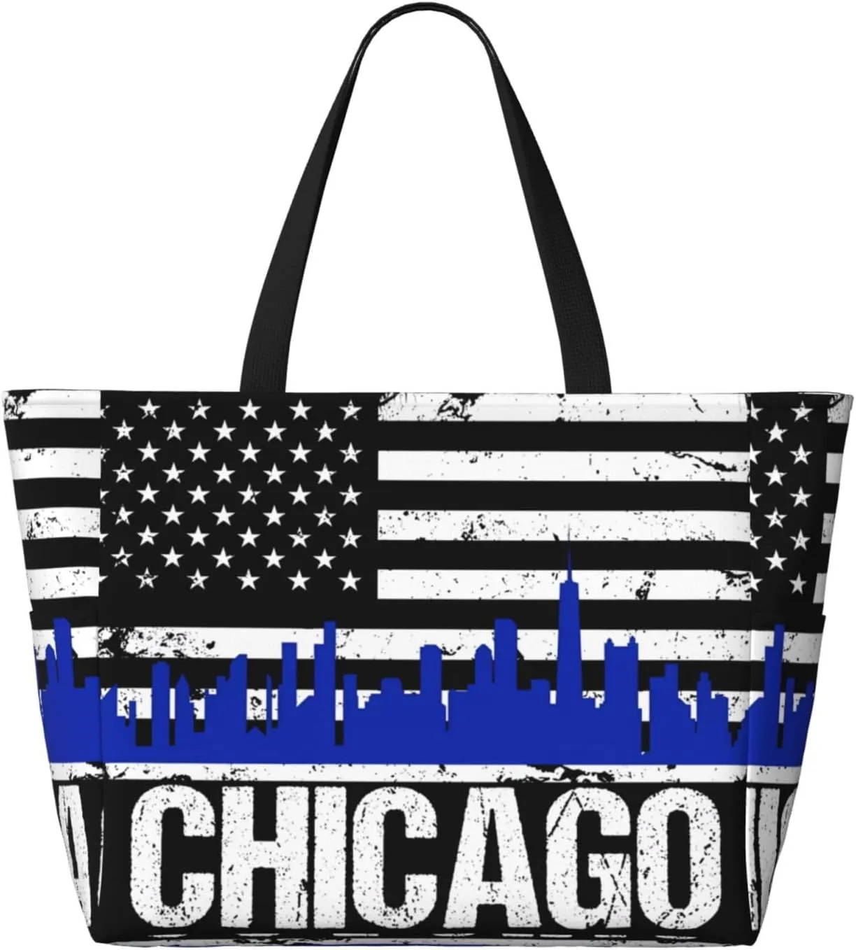 Women's Beach Travel Bags Large Waterproof Tote Bag with Pockets Sandproof Handbag for Beach Gym Vacation
