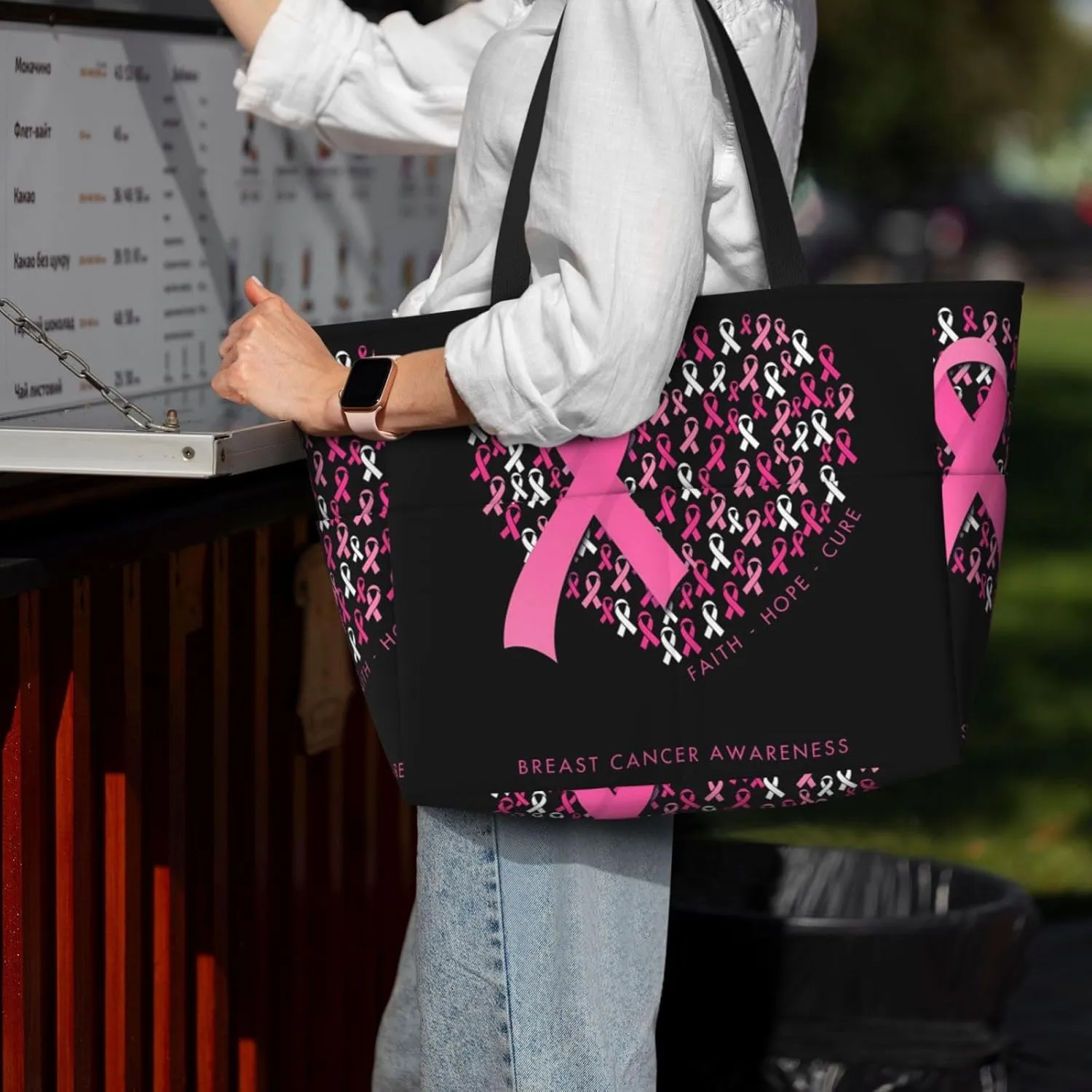 Women's Beach Travel Bags Large Waterproof Tote Bag with Pockets Sandproof Handbag for Beach Gym Vacation
