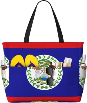 Women's Beach Travel Bags Large Waterproof Tote Bag with Pockets Sandproof Handbag for Beach Gym Vacation