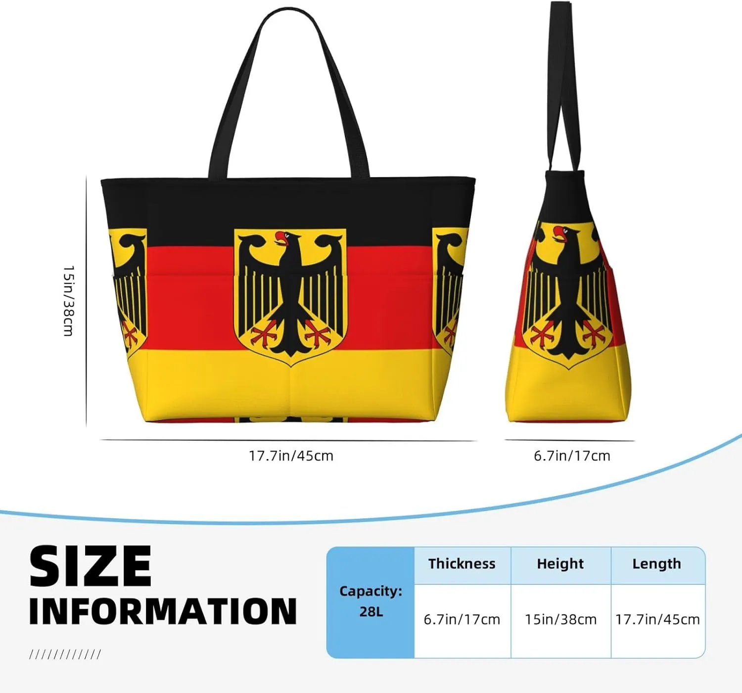 Women's Beach Travel Bags Large Waterproof Tote Bag with Pockets Sandproof Handbag for Beach Gym Vacation