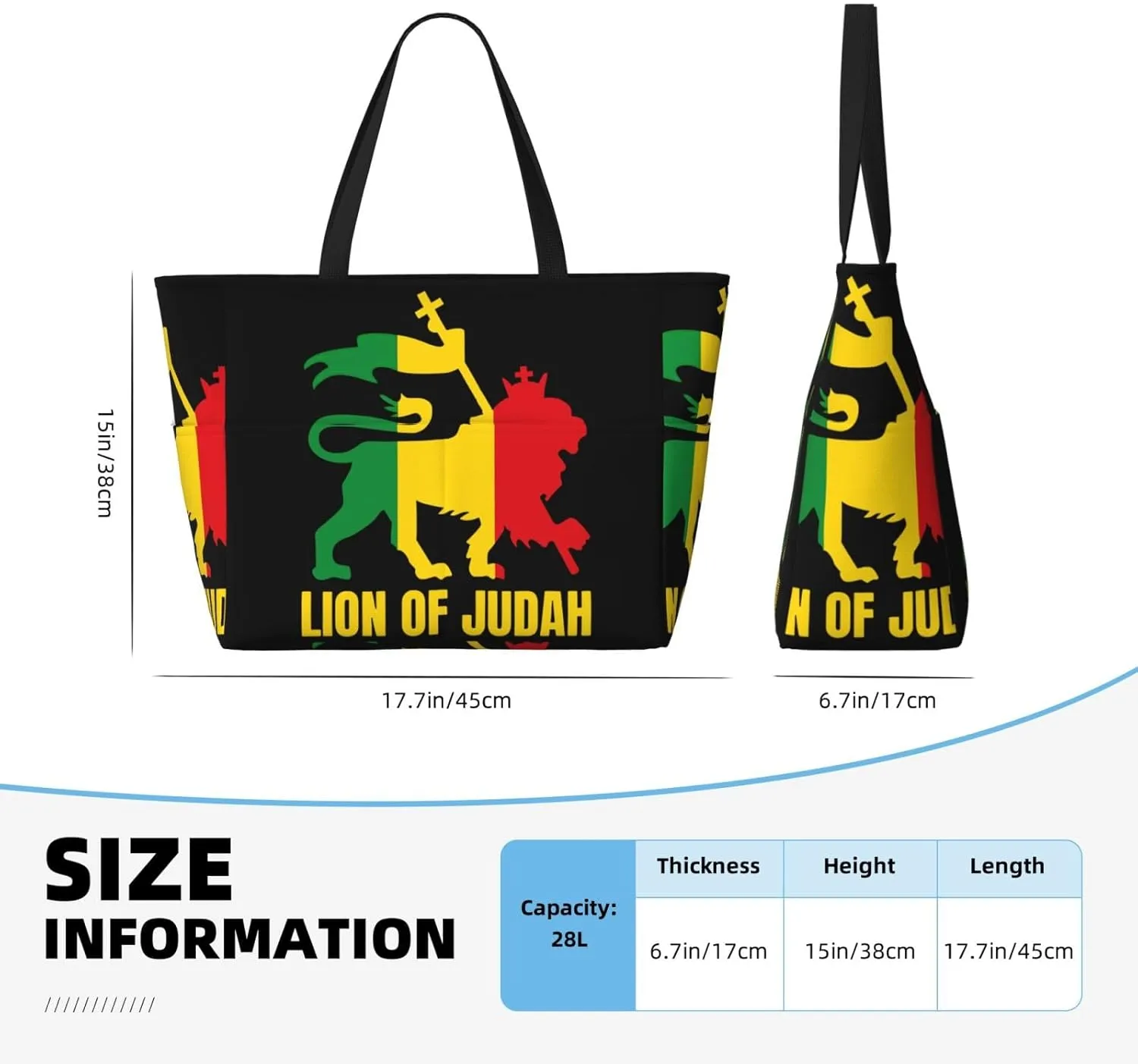 Women's Beach Travel Bags Large Waterproof Tote Bag with Pockets Sandproof Handbag for Beach Gym Vacation