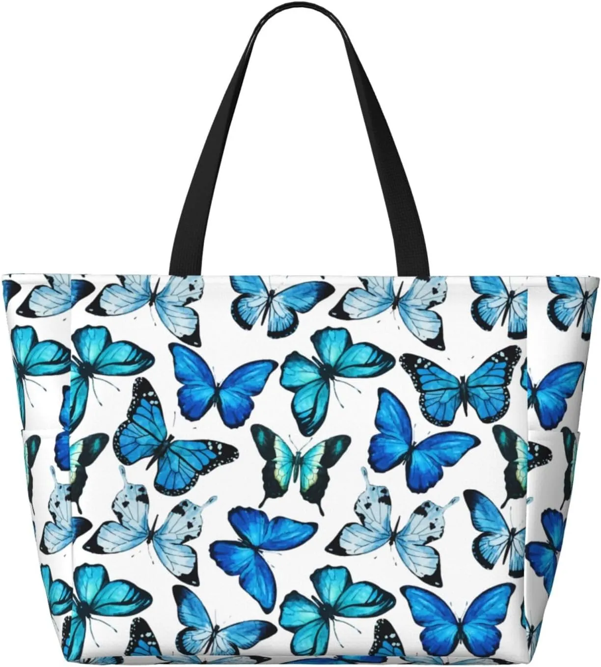 Women's Beach Travel Bags Large Waterproof Tote Bag with Pockets Sandproof Handbag for Beach Gym Vacation