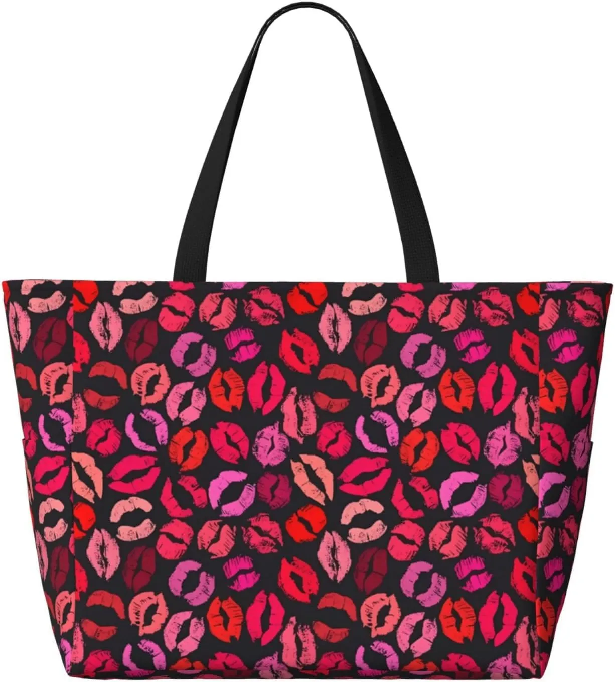 Women's Beach Travel Bags Large Waterproof Tote Bag with Pockets Sandproof Handbag for Beach Gym Vacation