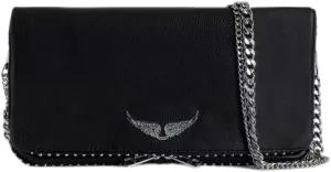 Women's Casual Leather Stud Chain Crossbody Shoulder Bag Clutch Bag