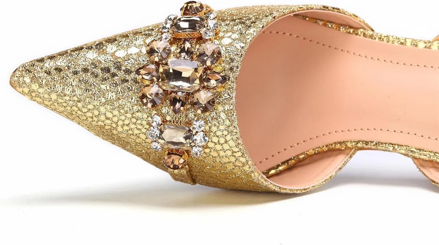 Womens Designer Nigerian Party Shoes and Purse Matching Set with Shinning Rhinestones Wedding High Heels Formal Wear