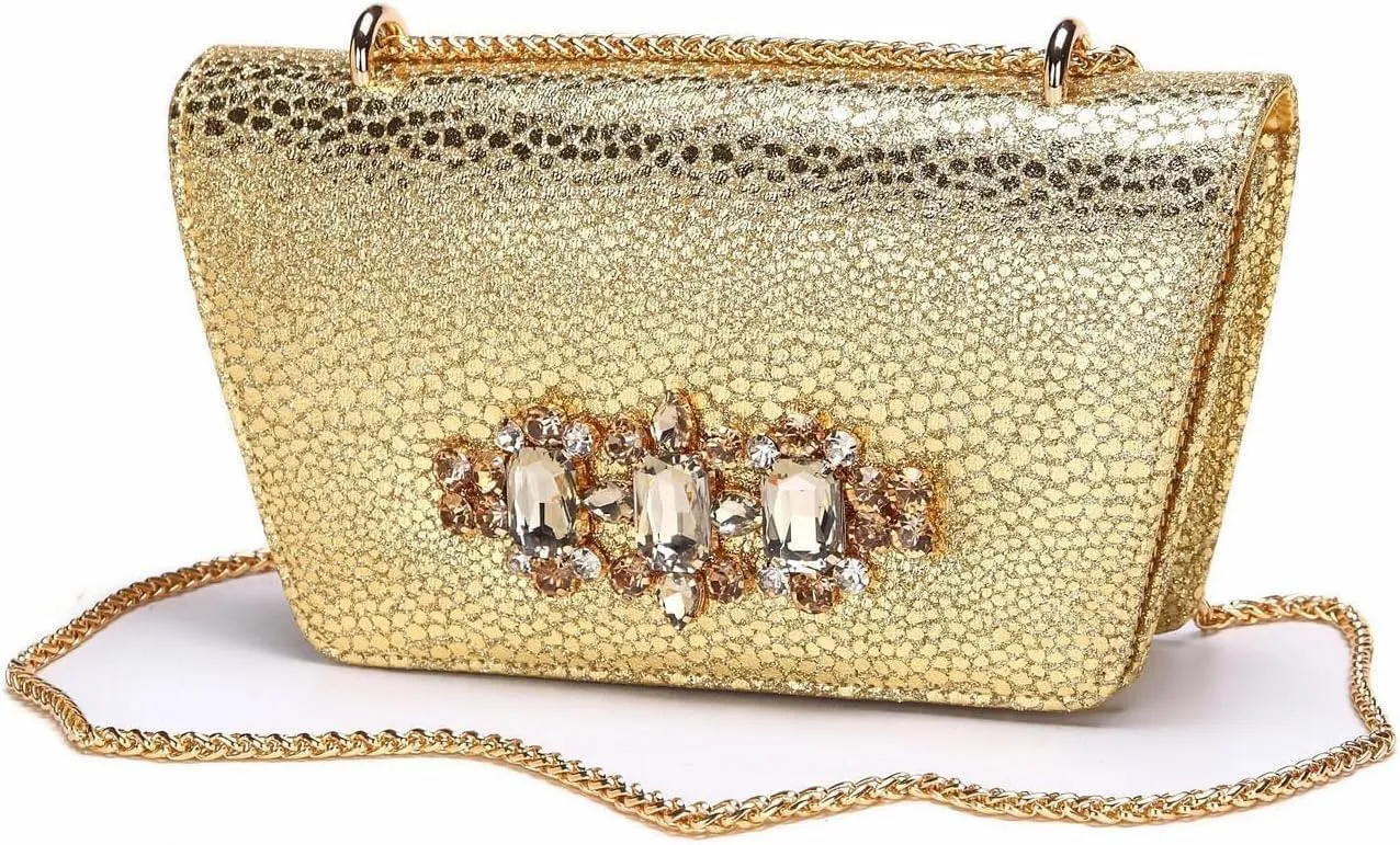 Womens Designer Nigerian Party Shoes and Purse Matching Set with Shinning Rhinestones Wedding High Heels Formal Wear