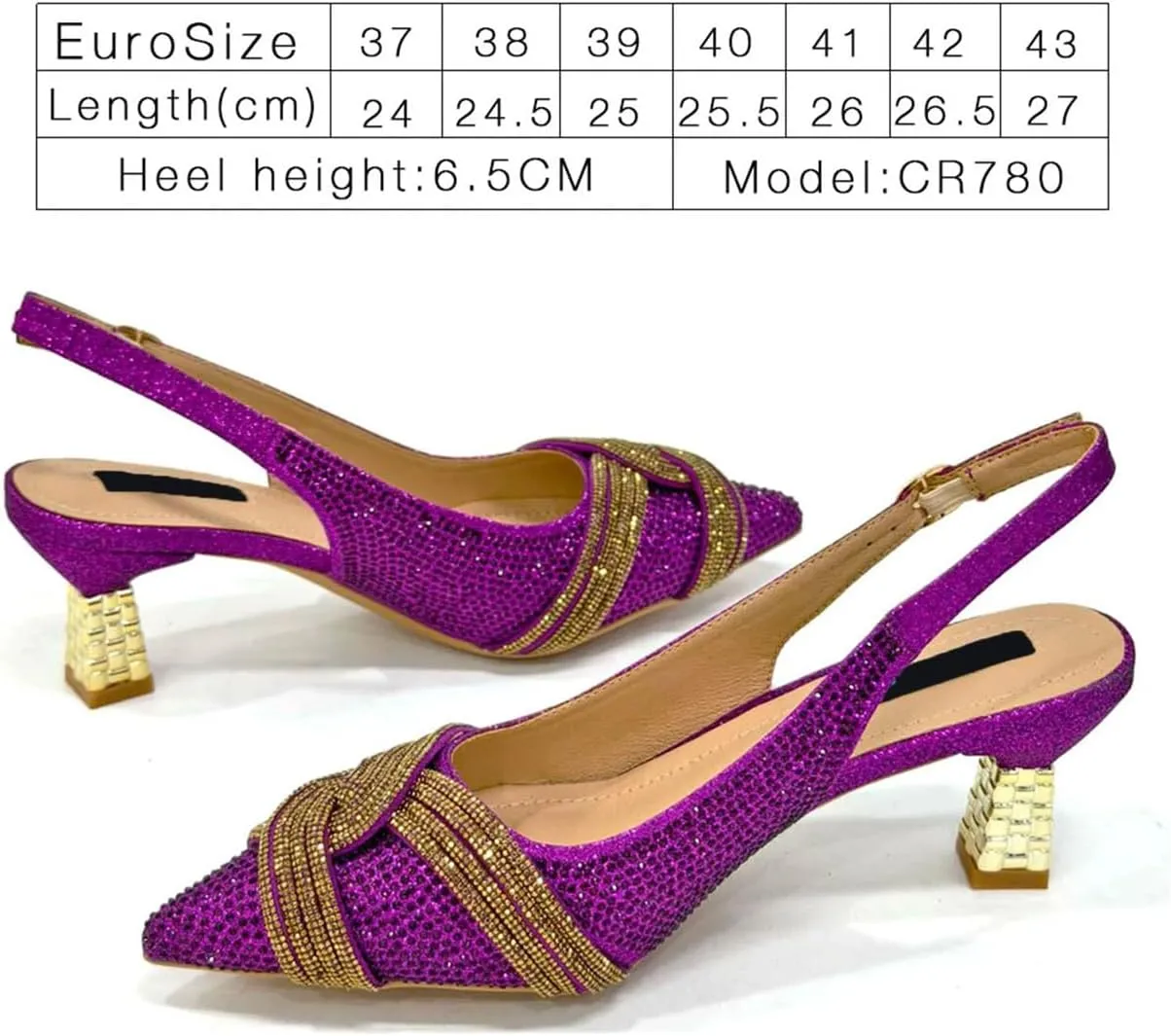 Women’s Elegant Crystal Decorated Wedding Shoes and Purse Combo Luxury Heels for Formal Dinners and Receptions