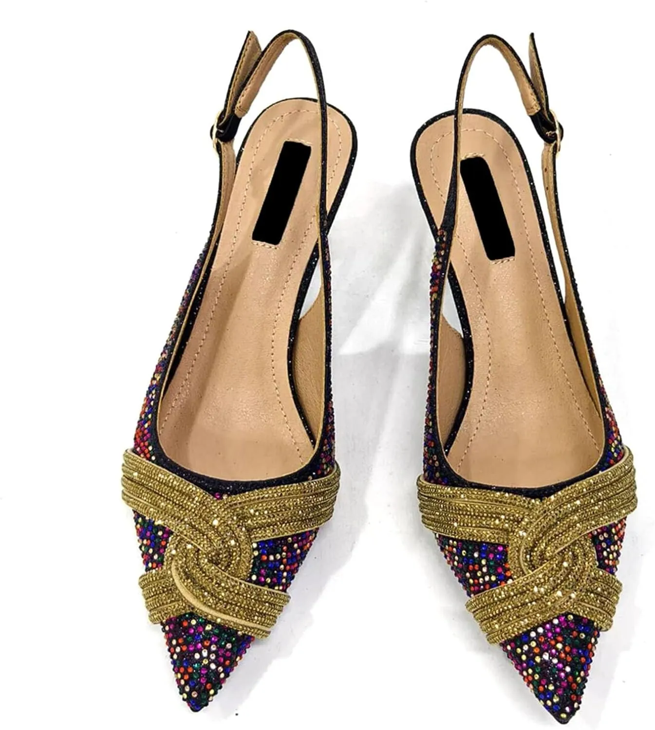 Women’s Elegant Crystal Decorated Wedding Shoes and Purse Combo Luxury Heels for Formal Dinners and Receptions