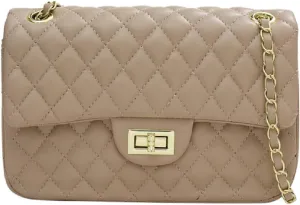 Women's Elegant Quilted Design Cute Shoulder Bag,Fashionable Chain Strap Crossbody Bag for Women & Girls