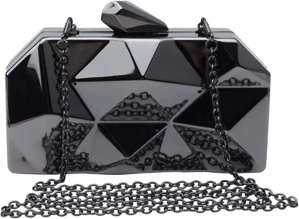 Women's Evening Bags metal Clutches Shoulder handBag Cross-body Purses
