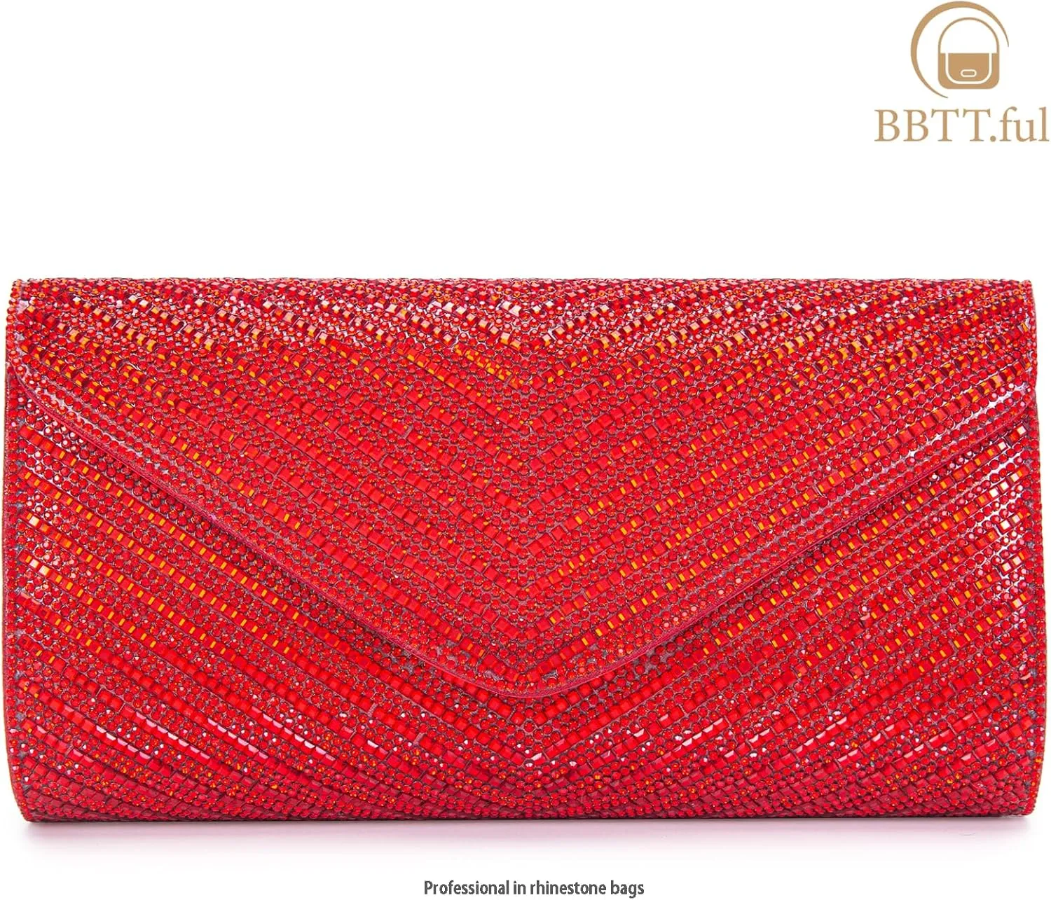 Women's Evening Handbags Envelope Clutch Purses Ladies Crossbody Bags Rhinestone Wedding Bag Shoulder Bag for Women