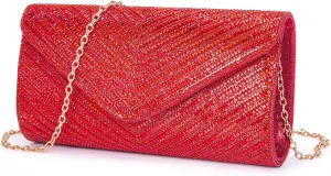 Women's Evening Handbags Envelope Clutch Purses Ladies Crossbody Bags Rhinestone Wedding Bag Shoulder Bag for Women