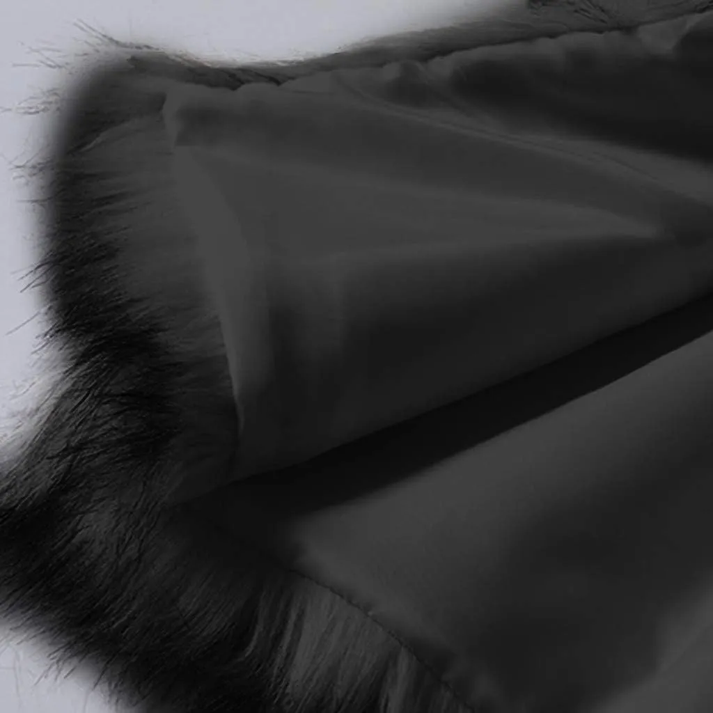 Womens Faux Fur Coat Casual Loose Sleeveless Vest Fuzzy Fleece Lapel Collar Jackets Winter Windproof Outerwear