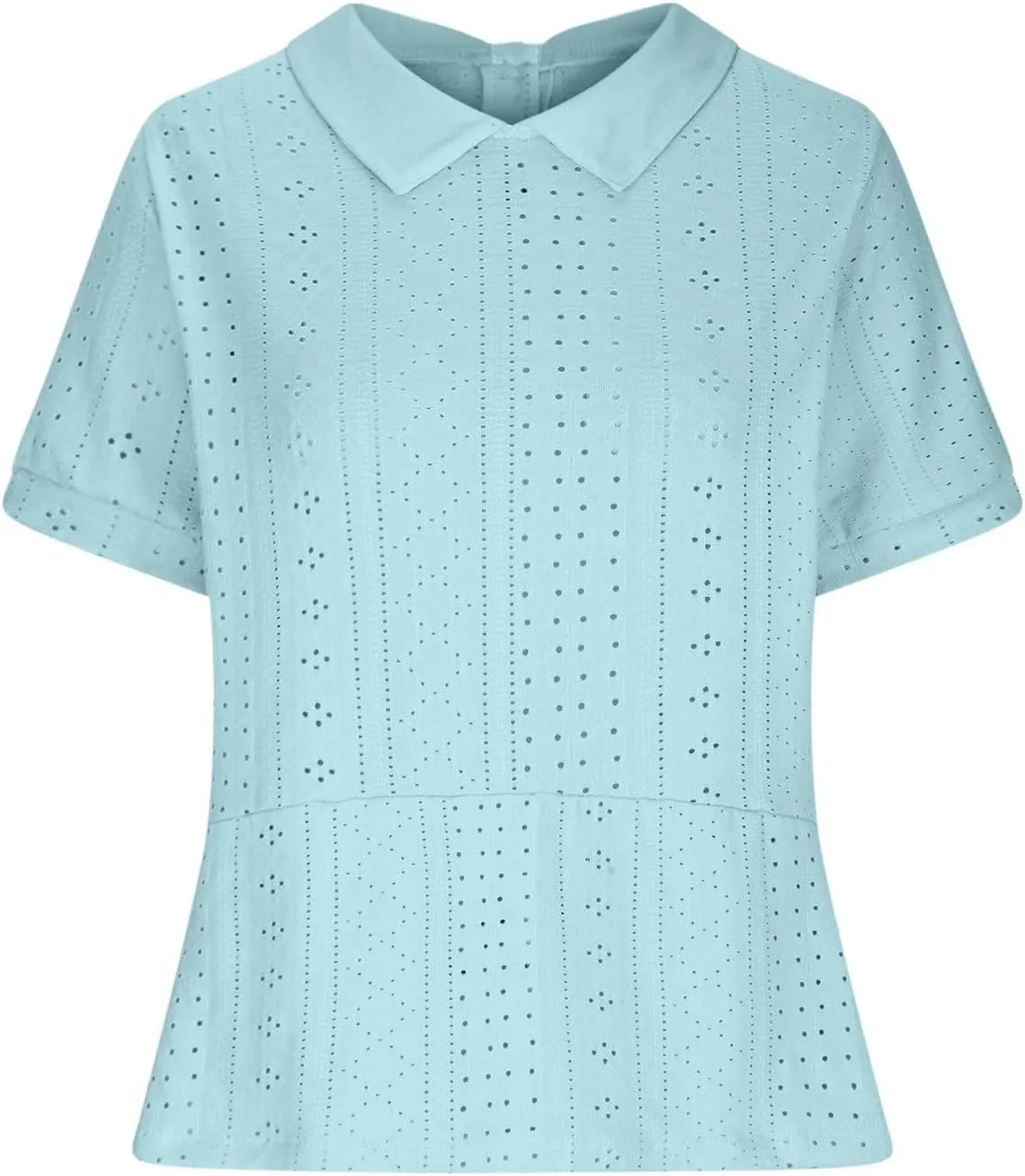 Women's Linen Shirt 2025 Summer Retro Embroidered 3/4 Sleeve Boho Tops Dressy Casual Blouses Teacher Loose Tunics