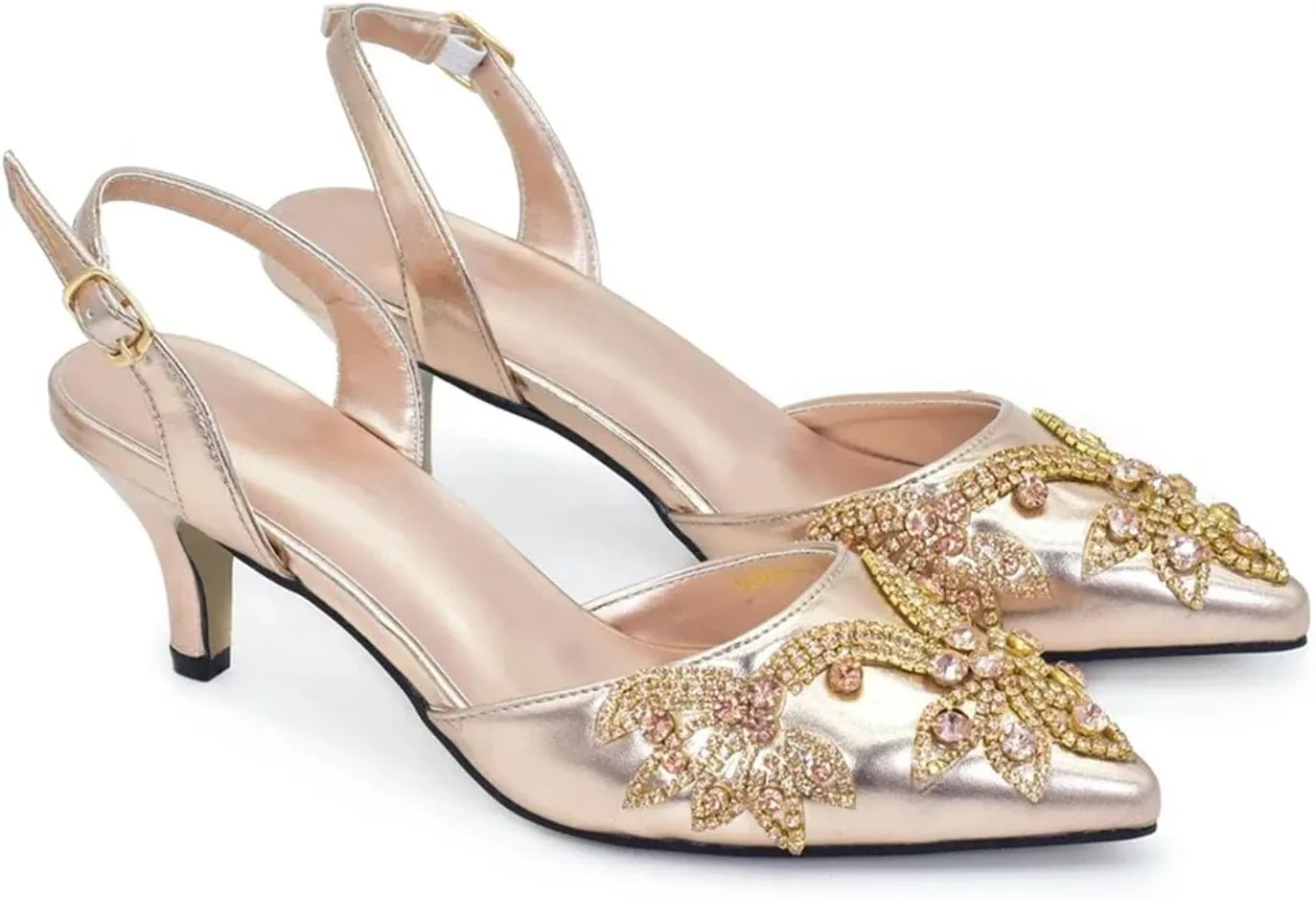 Women’s Luxury Wedding Celebration Shoes and Clutch Bag Set Italian Style Crystal Decorated Heels for Formal
