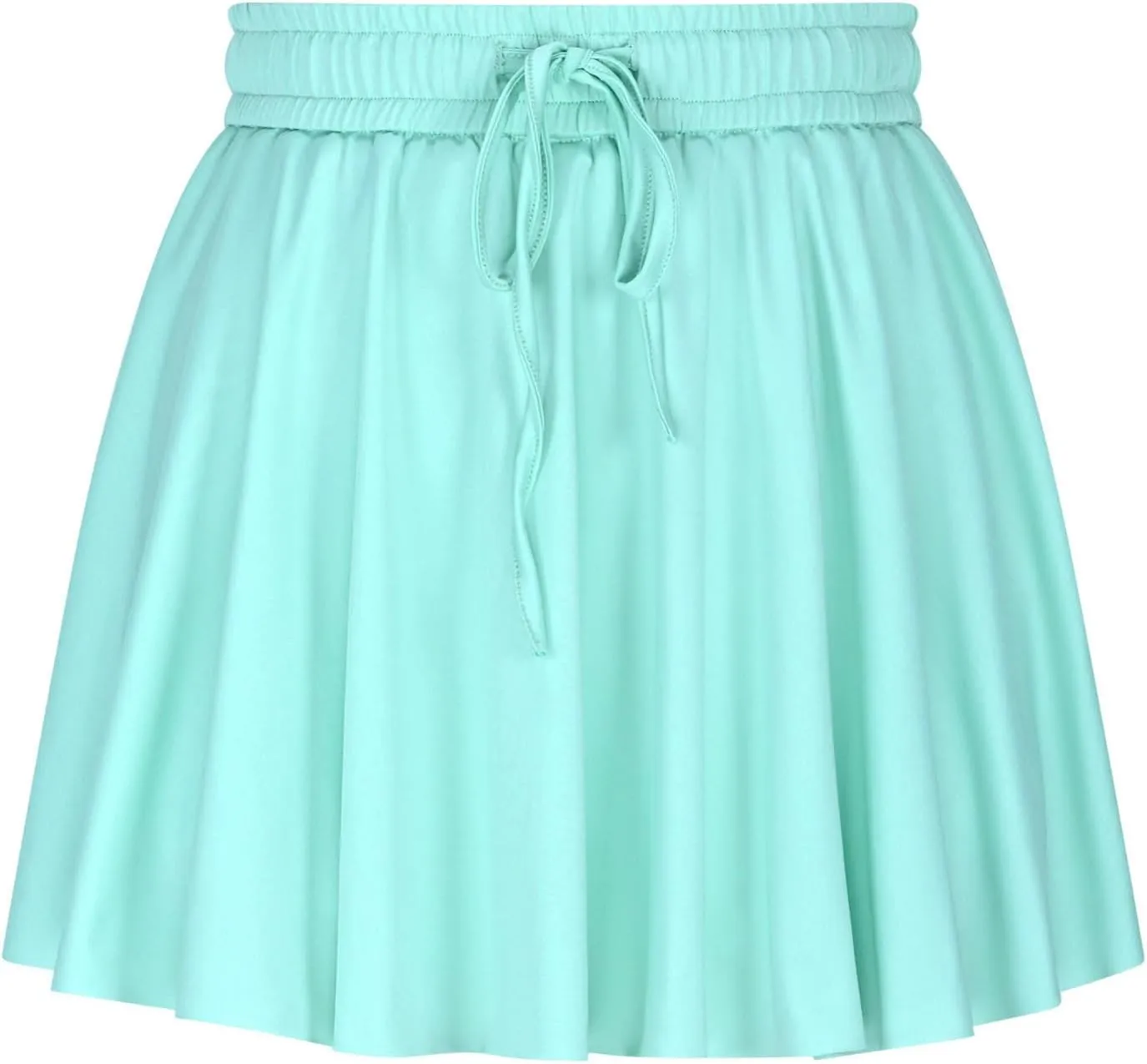Womens Pleated Skirt Drawstring High Waisted Workout Mini Tennis Skirts Summer Casual Pickleball Skater Cheer Skorts