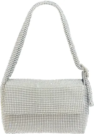 Womens Rhinestone Evening Clutch Purse Bling Crystal Shoulder Bag Party Wedding Mini Handbag