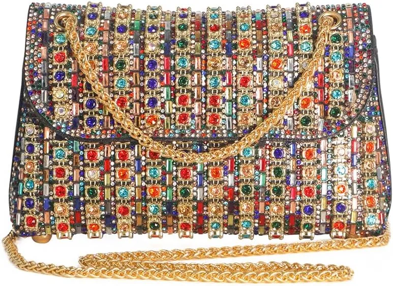 Women's Rhinestone Purse Luxury Diamond Shining Crossbody bag,matched with evening dress, long skirt, party, evening.
