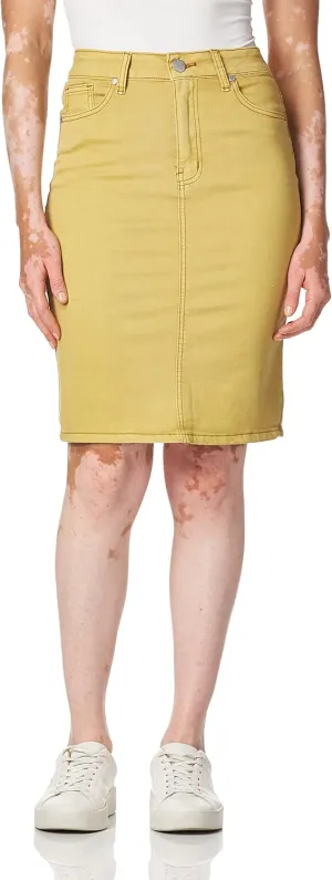 Women's Stretch Denim Mini Jean Skirts Basic Five Pocket