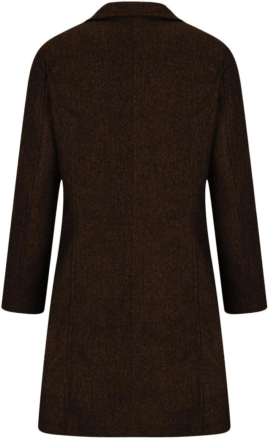 Womens Winter Wool Blend Pea Coat Single Breasted Stand Collar Casual Thicken Trench Coat Overcoat Pea Coat Warm 2025