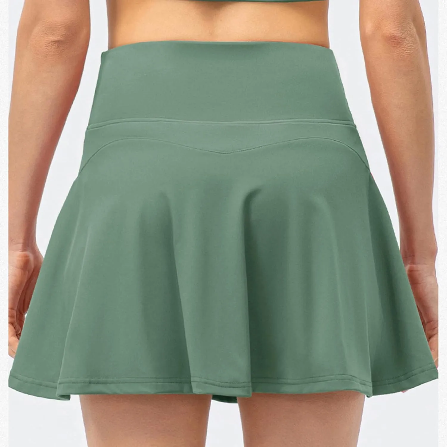 Womens Y2K Tennis Skirts with Shorts High Waist Stretchy Athletic Yoga Skorts Light Quick Dry Golf Running Pants Skirt