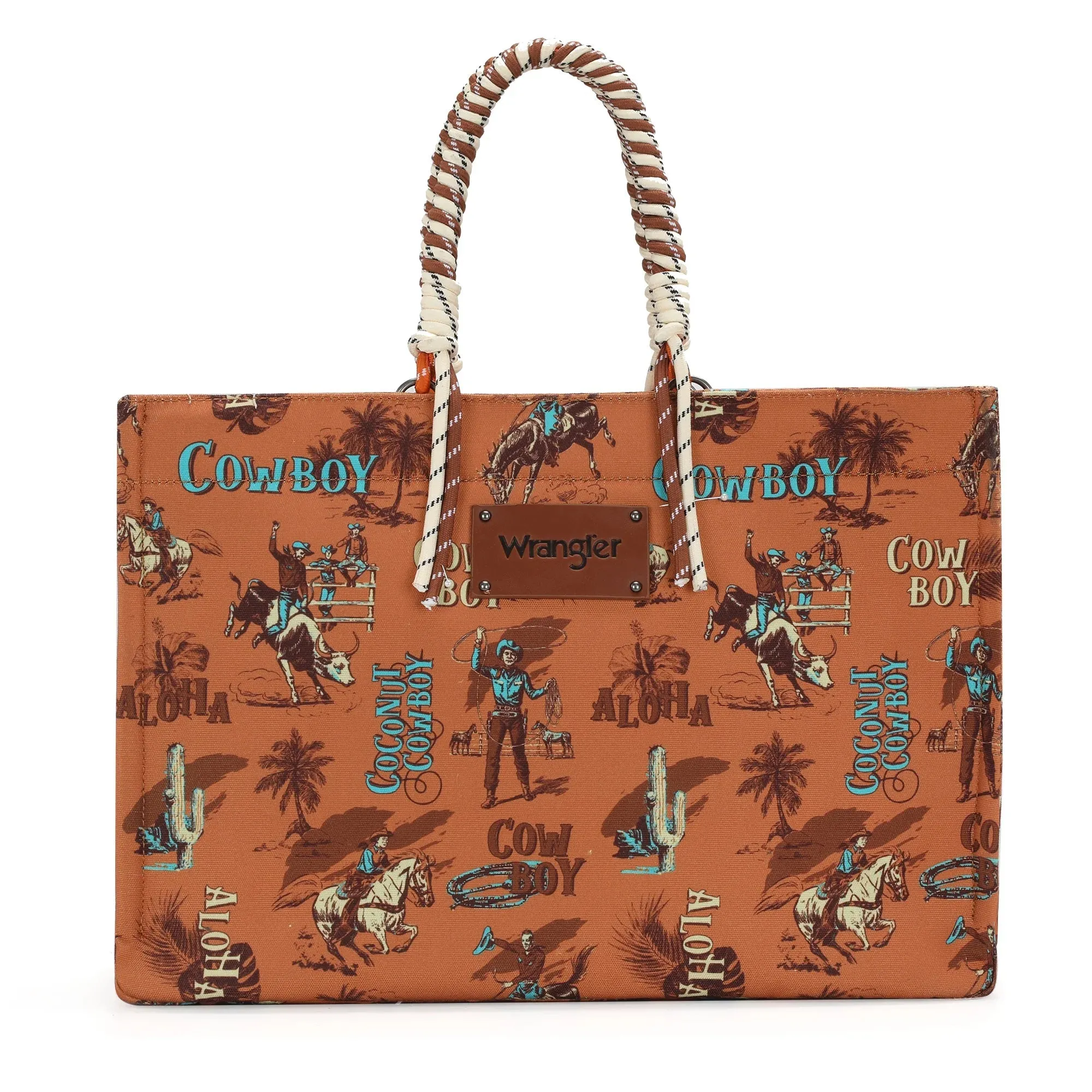 Wrangler Cowboy and Wrapped Handle Tote Bag