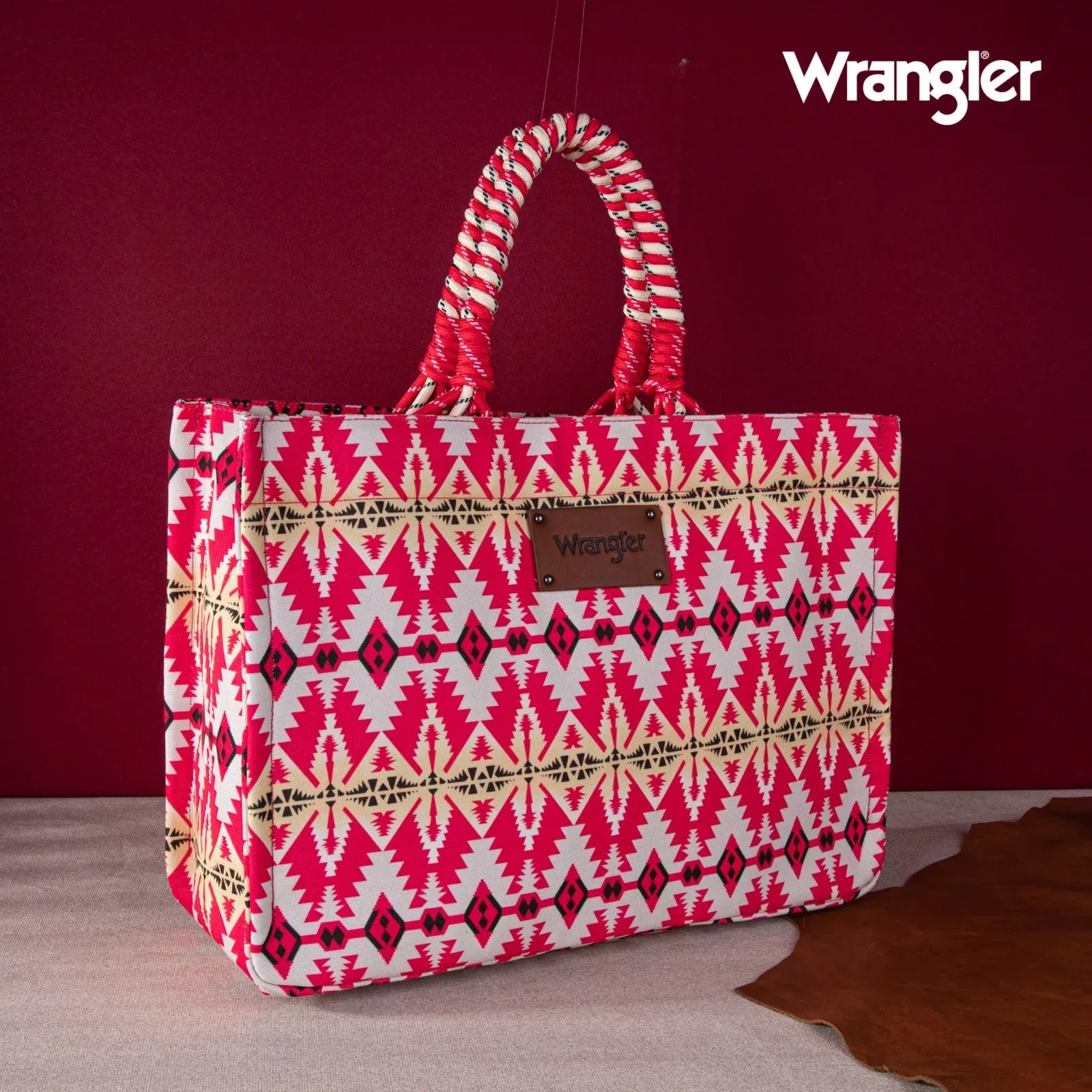 Wrangler Cowboy and Wrapped Handle Tote Bag