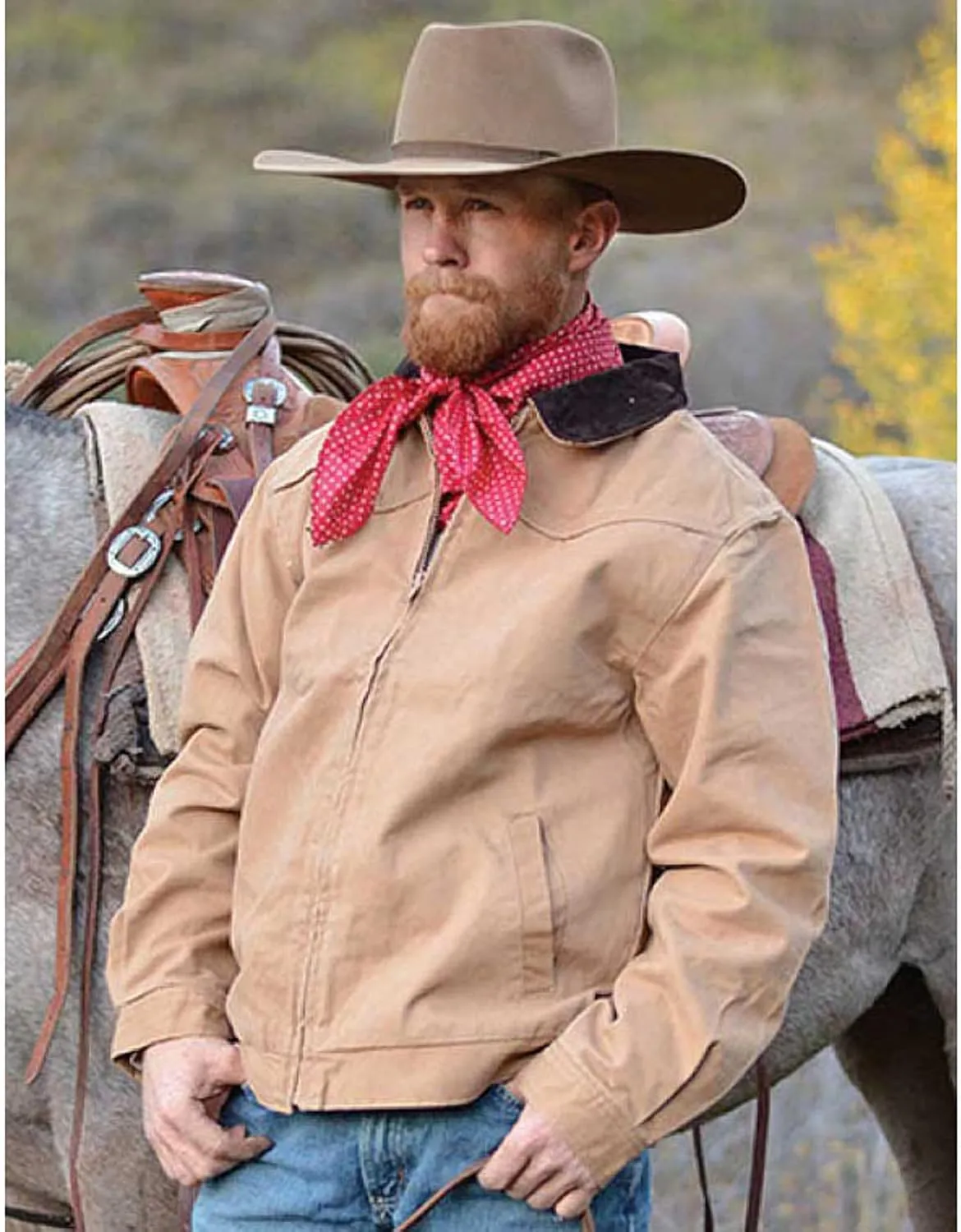 Wyoming Traders Mens Summer Canvas Tan Jacket