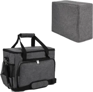 YELAIYEHAO home Sewing Machine Case Travel Case for Sewing Machine and Accessories Compatible with Most Standard Singer, Brother, Janome, Sewing Accessories Bag Sewing Machine Carrying Case