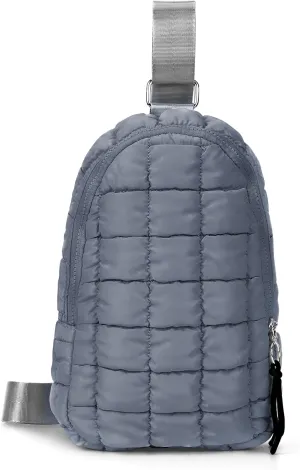 YFGBCX Puffer Quilted Sling Bag Crossbody Purse Women Puffer Fanny Pack Quilted Chest Bag Puffy Daypack Waist Bag