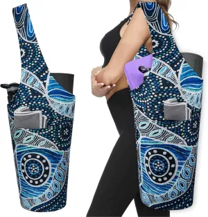 Yoga Mat Bag - Long Tote with Pockets - Holds More Accessories - Fits Most Mats