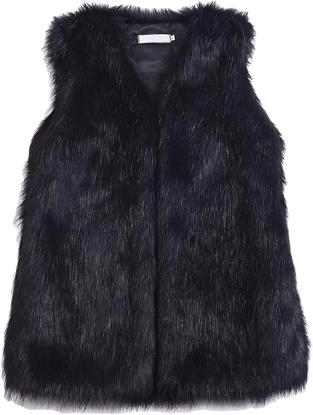 Youhan Women's Faux Fur Vest Coat Sleeveless Jacket