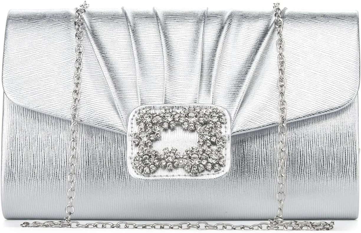 YYW Evening Bag Small Rhinestone Purse Handbag Sparkling Clutch Purses for Women Wedding Formal Party