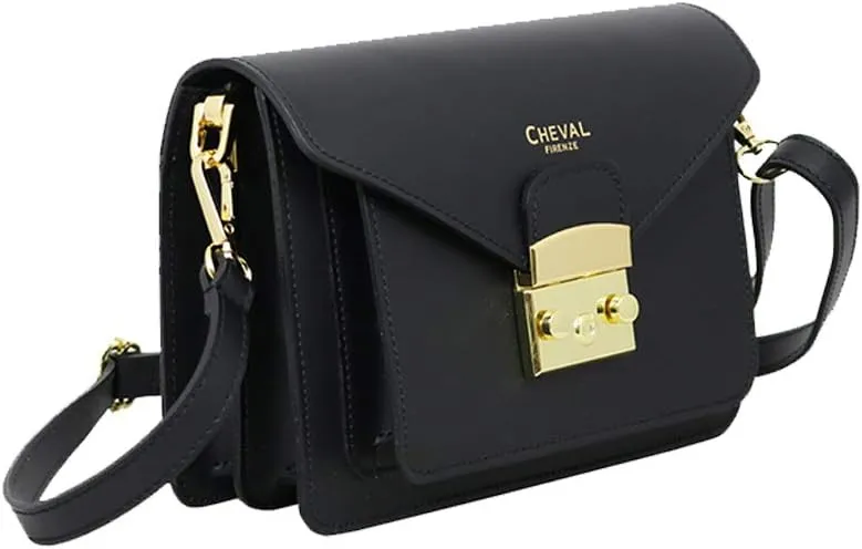 Zaniah Shoulder Bag, Genuine Leather Made in Italy
