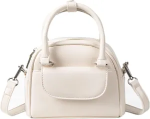 Zip-Around Classic Dome Satchel Bags for Women Crossbody Purse Top Handle Handbags Purse for Women Small Crossbody Bags